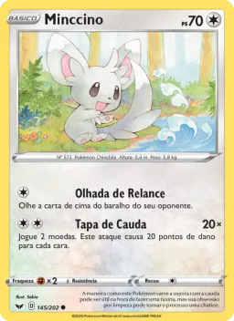 Minccino 145 Espada e Escudo