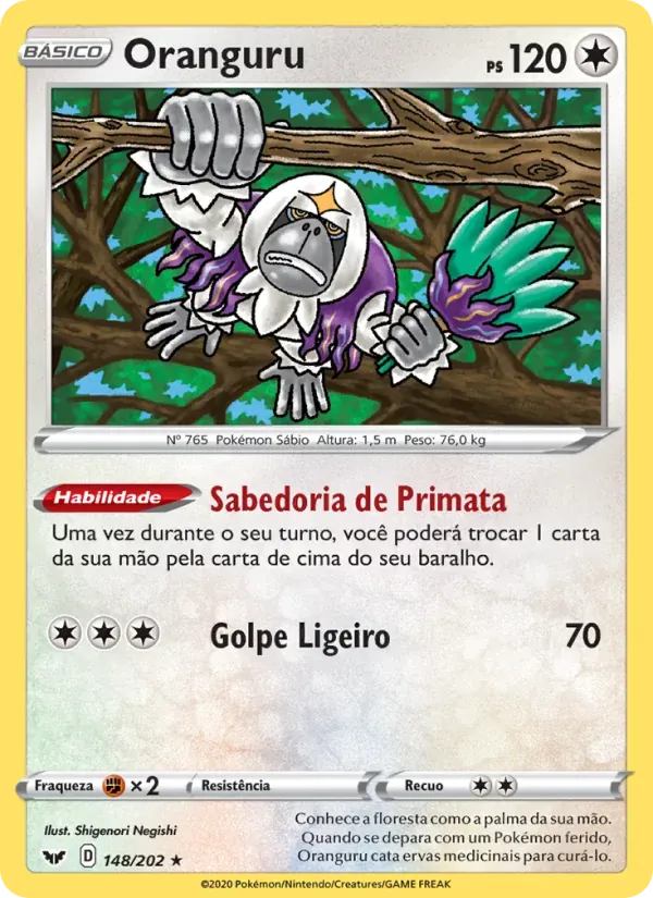 Oranguru 148/202 Espada e Escudo