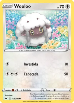 Wooloo 153 Espada e Escudo