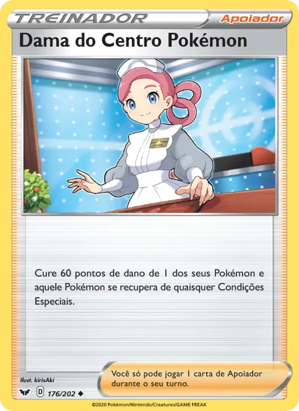 Dama do Centro Pokémon 176/202 Espada e Escudo