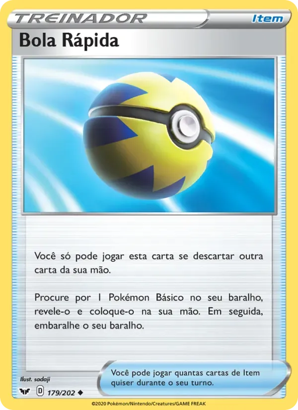 Bola Rápida 179/202 Espada e Escudo
