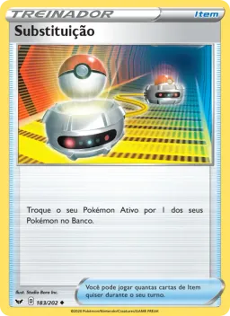 Substituição 183 Espada e Escudo