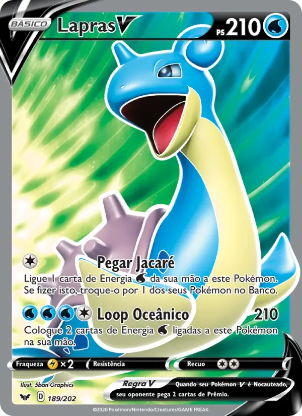Lapras V 189/202 Espada e Escudo