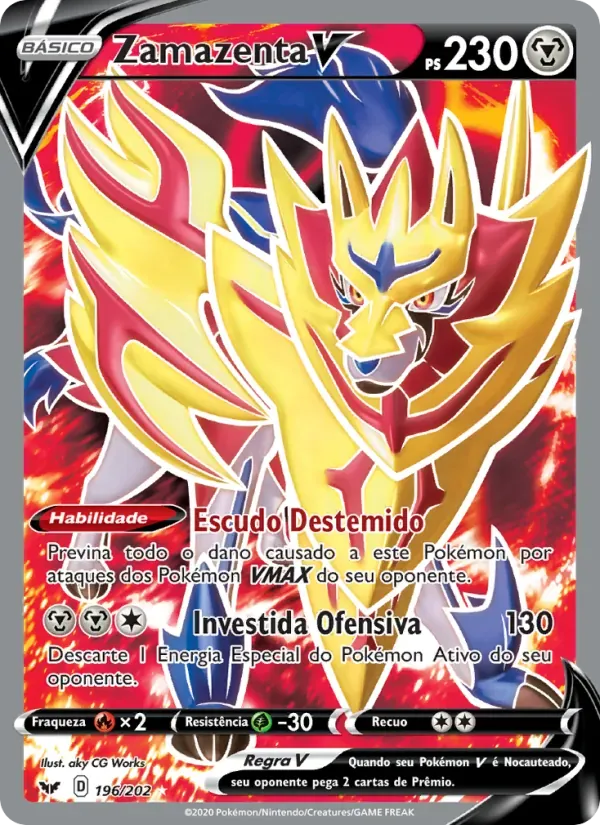 Zamazenta V 196/202 Espada e Escudo