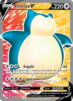Snorlax V 197 Espada e Escudo