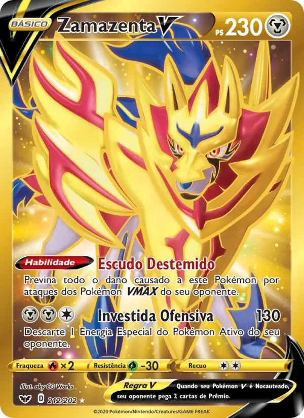 Zamazenta V 212/202 Espada e Escudo