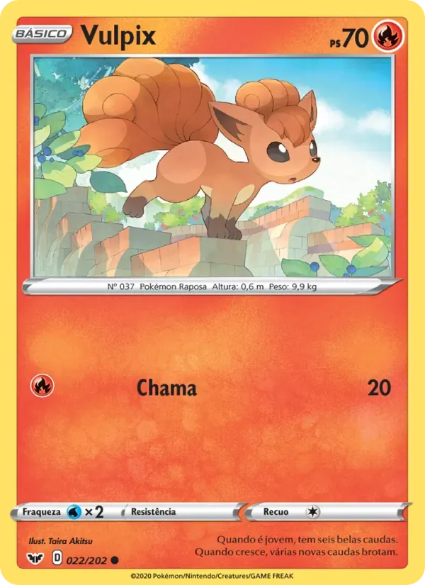 Vulpix 22/202 Espada e Escudo