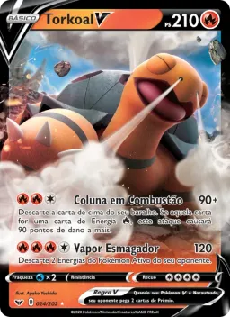 Torkoal V 24 Espada e Escudo