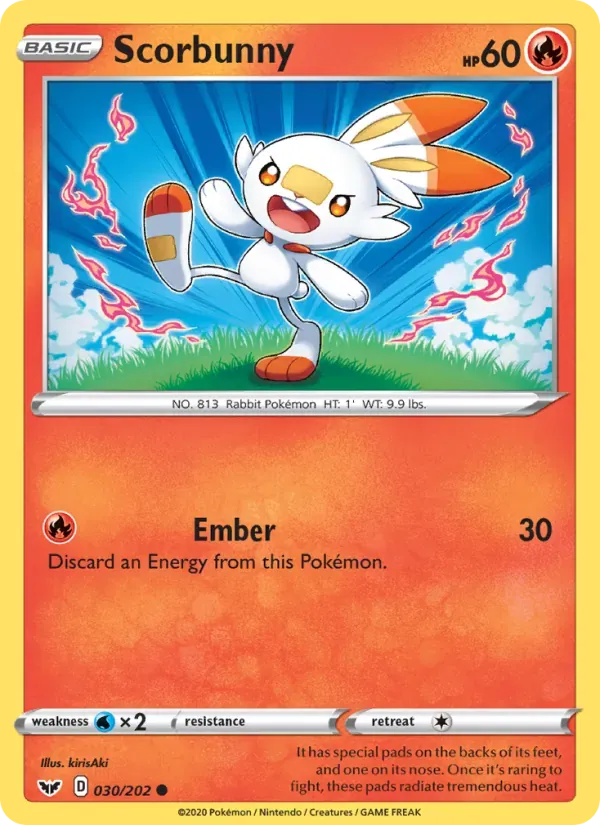 Scorbunny 30/202 Espada e Escudo