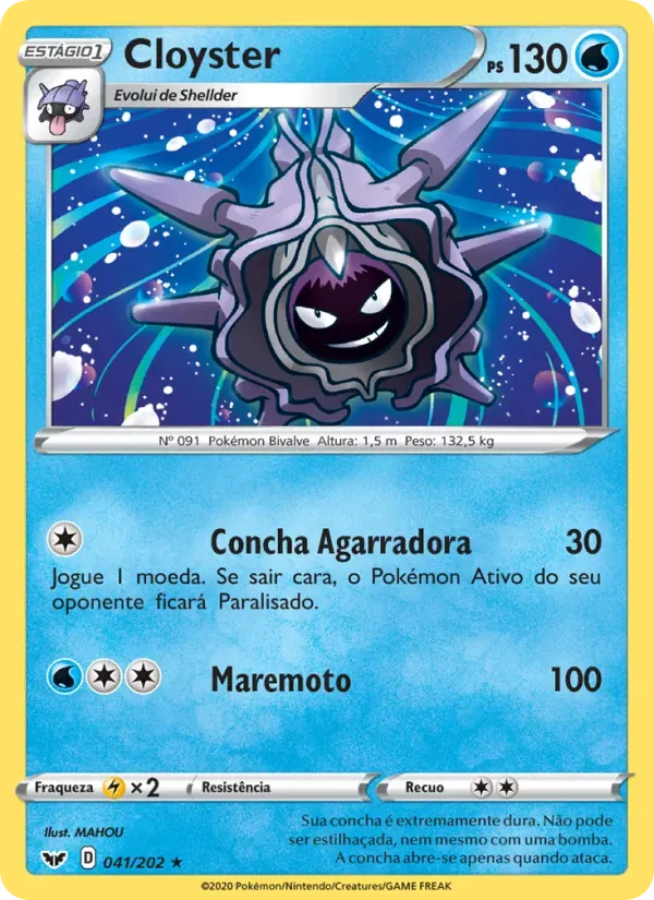 Cloyster 41/202 Espada e Escudo