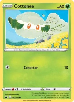 Cottonee 5 Espada e Escudo