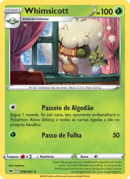 Whimsicott 6 Espada e Escudo