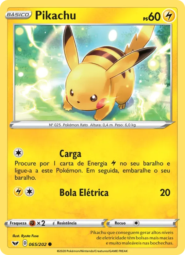 Pikachu 65/202 Espada e Escudo