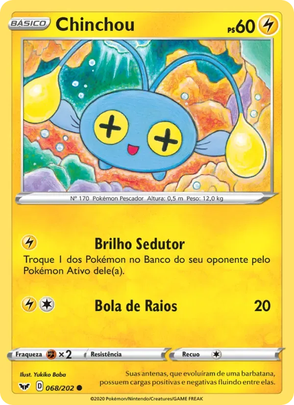 Chinchou 68/202 Espada e Escudo