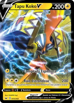 Tapu Koko V 72 Espada e Escudo