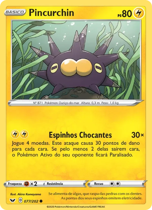 Pincurchin 77/202 Espada e Escudo