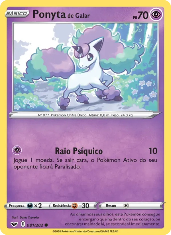 Ponyta de Galar 81/202 Espada e Escudo