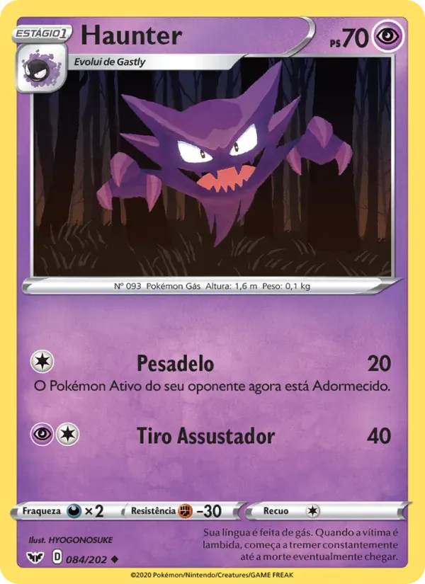 Haunter 84/202 Espada e Escudo