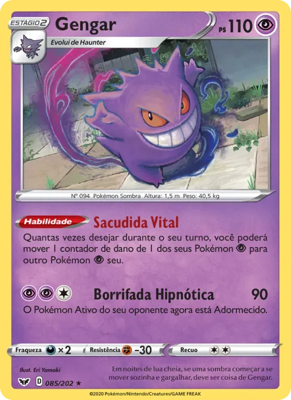 Gengar 85/202 Espada e Escudo