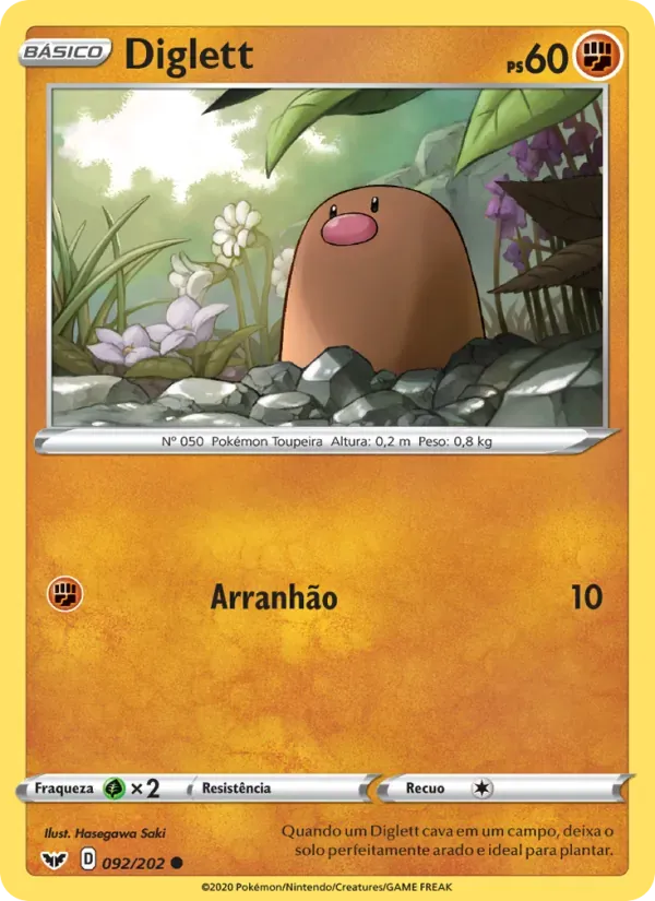 Diglett 92/202 Espada e Escudo