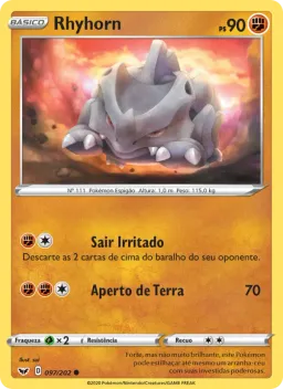 Rhyhorn 97 Espada e Escudo