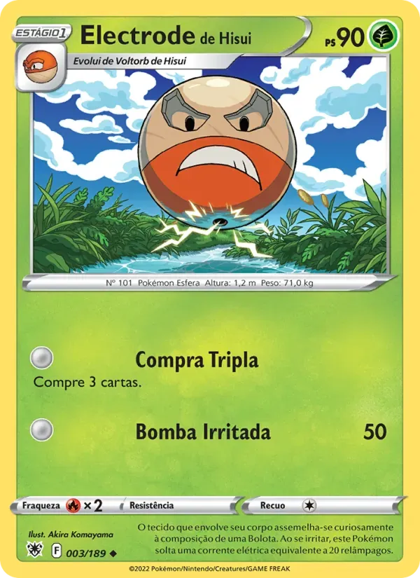 Electrode de Hisui 003/189 Estrelas Radiantes