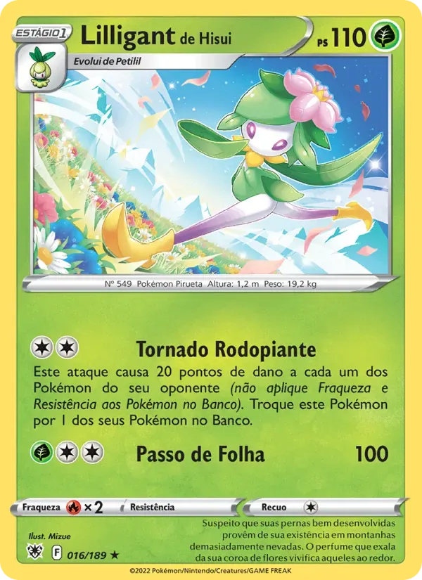 Lilligant de Hisui 016/189 Estrelas Radiantes
