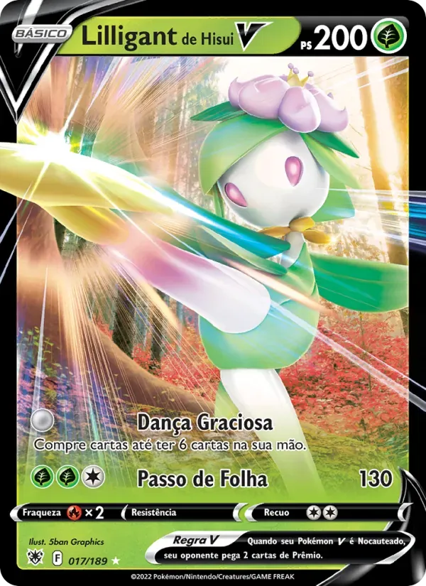 Lilligant de Hisui V 017/189 Estrelas Radiantes