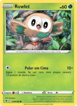 Rowlet 019 Estrelas Radiantes
