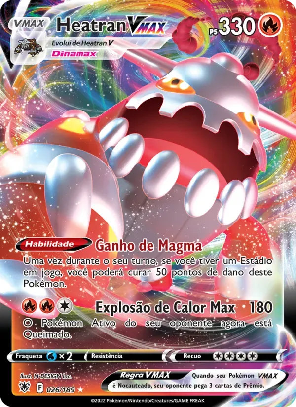 Heatran VMAX 026/189 Estrelas Radiantes