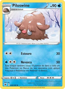 Piloswine 032 Estrelas Radiantes