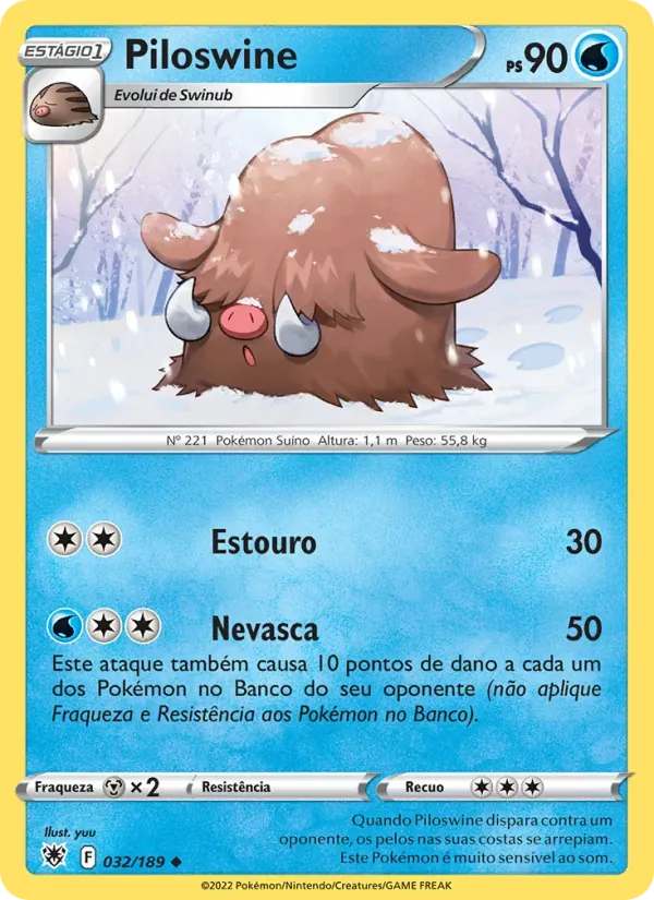 Piloswine 032/189 Estrelas Radiantes