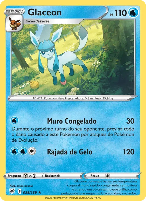 Glaceon 038/189 Estrelas Radiantes