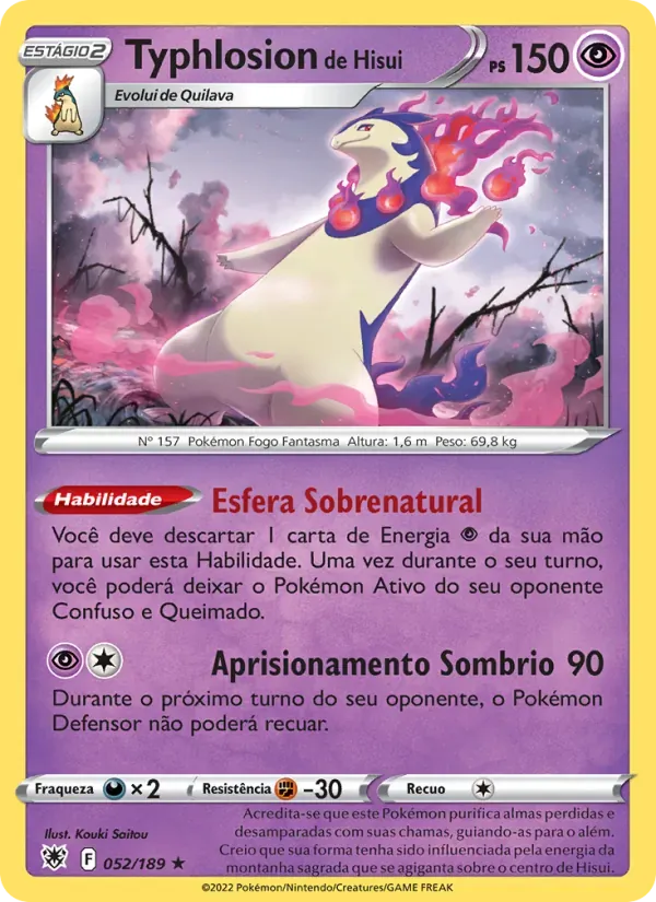 Typhlosion de Hisui 052/189 Estrelas Radiantes