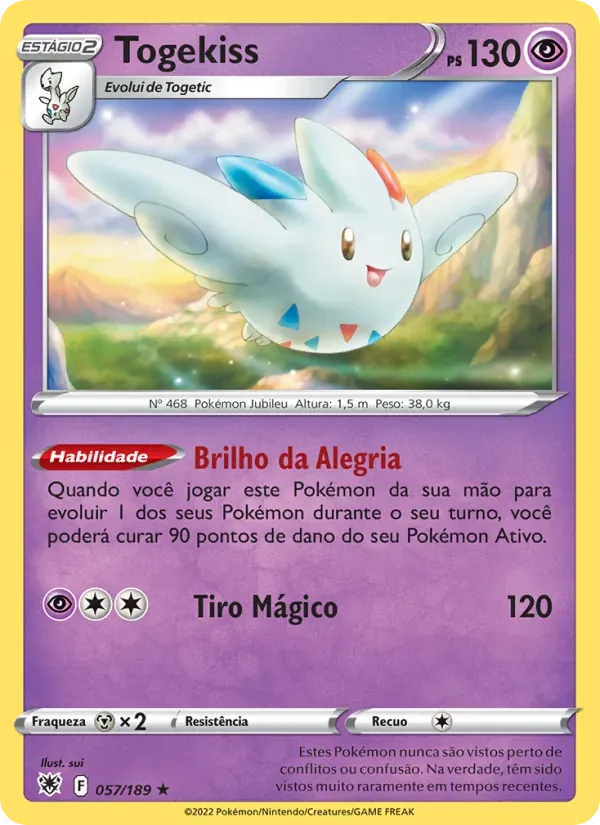 Togekiss 057/189 Estrelas Radiantes
