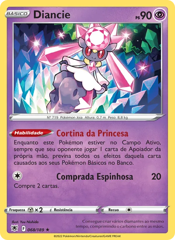 Diancie 068/189 Estrelas Radiantes