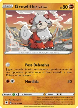 Growlithe de Hisui 070 Estrelas Radiantes