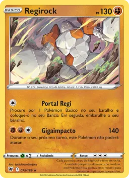 Regirock 075 Estrelas Radiantes