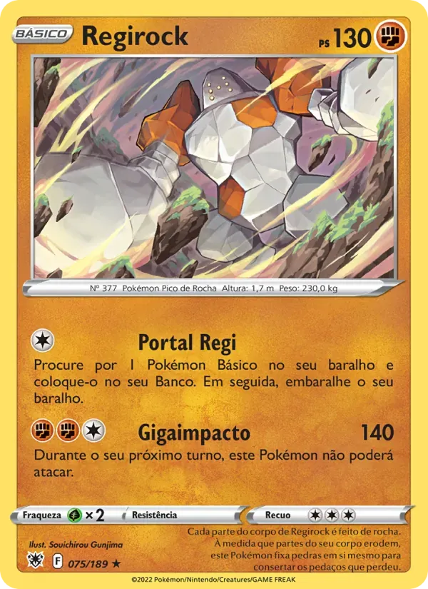 Regirock 075/189 Estrelas Radiantes