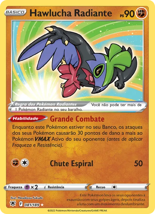 Hawlucha Radiante 081/189 Estrelas Radiantes