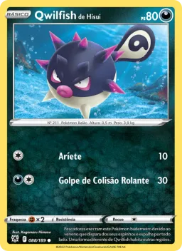 Qwilfish de Hisui 088 Estrelas Radiantes