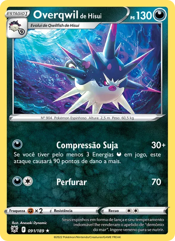 Overqwil de Hisui 091/189 Estrelas Radiantes
