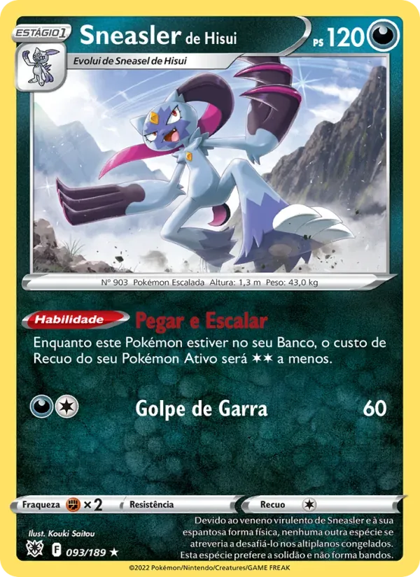Sneasler de Hisui 093/189 Estrelas Radiantes