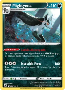 Mightyena 096 Estrelas Radiantes