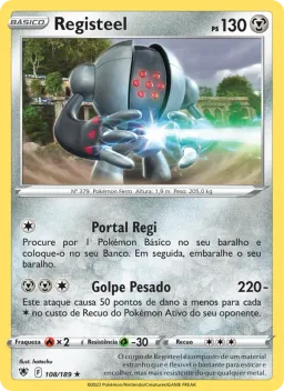 Registeel 108 Estrelas Radiantes