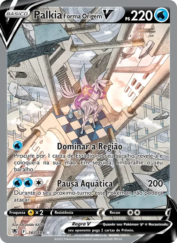 Palkia Forma Origem V 167/189 Estrelas Radiantes