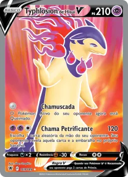 Typhlosion de Hisui V 169 Estrelas Radiantes