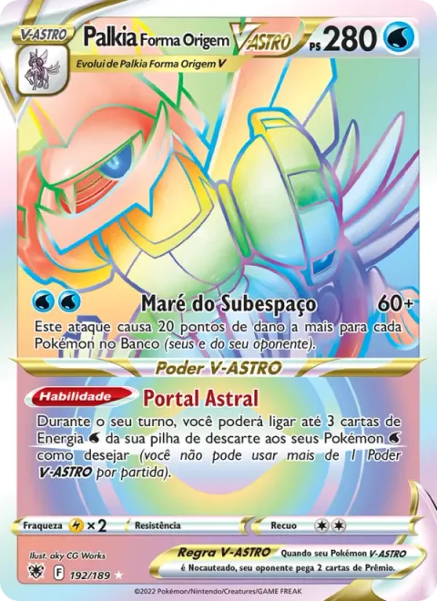 Palkia Forma Origem V-ASTRO 192/189