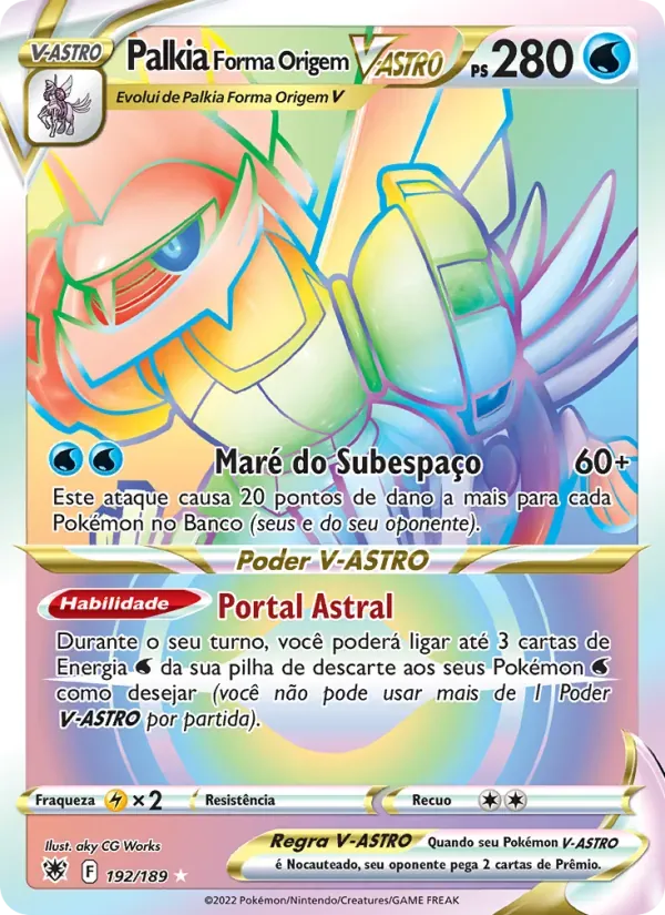 Palkia Forma Origem V-ASTRO 192/189 Estrelas Radiantes