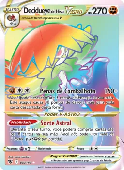 Decidueye de Hisui V-ASTRO 195 Estrelas Radiantes